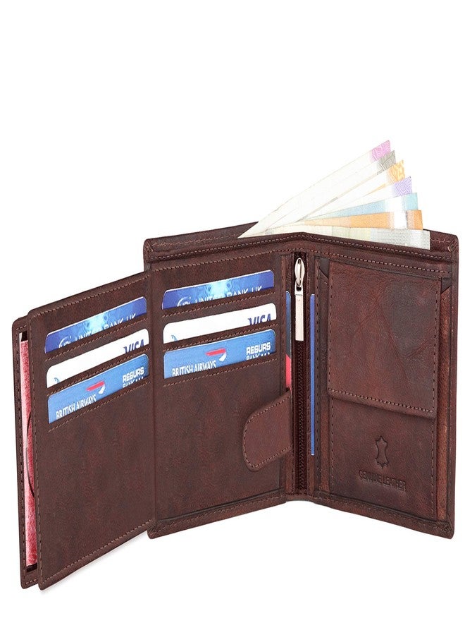 وايلدهورن محفظة رجالية من الجلد البني الهندي من وايلدهورن (WH1173) - Image 5